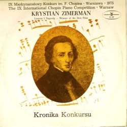 Пластинка Krystian Zimerman (piano) Fryderyk Chopin